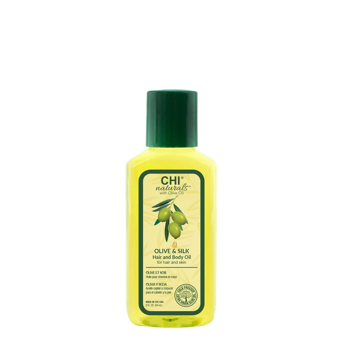 Chi Naturals with Olive Oil Olive & Silk Hair and Body Oil 59ml