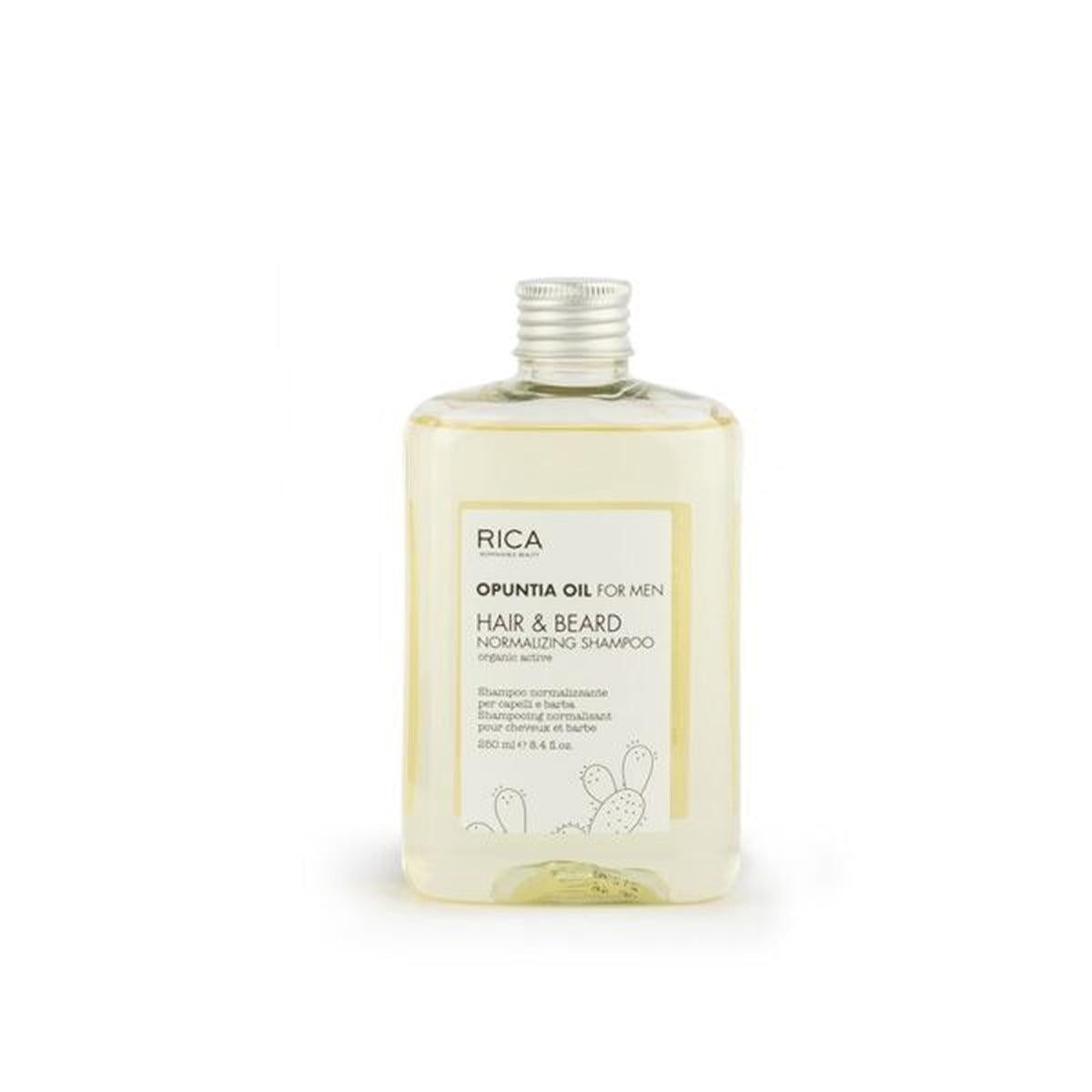 Rica Opuntia Oil for Men Hair and Beard Normalizing Shampoo 250ml